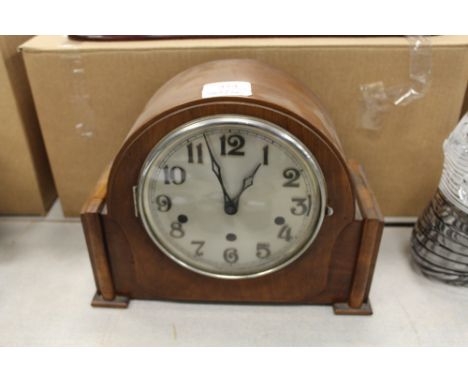 1930's walnut mantel clock