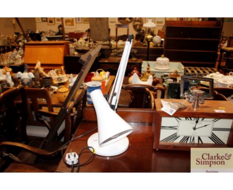 An Anglepoise style lamp