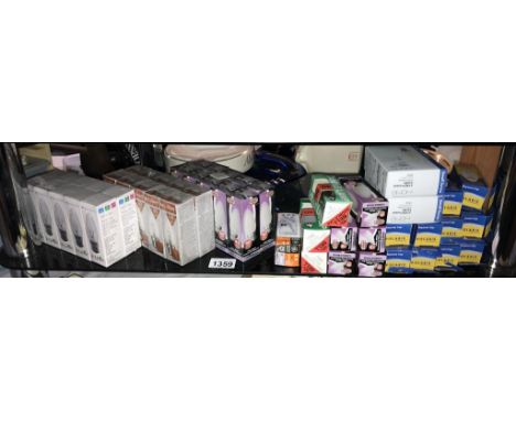 A quantity of light bulbs