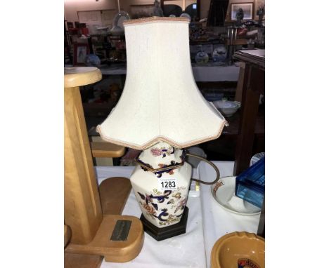 A Masons table lamp