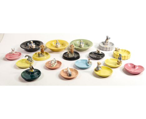 Wade collection of Whimsies ashtrays &amp; dishes. These items were removed from the archives of the Wade factory and are pos