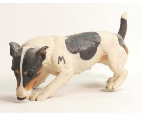 North Light large resin figure of a Jack Russell Terrier, height 17cm. This was removed from the archives of the Wade factory