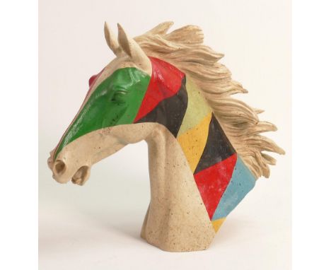 North Light large resin figure of a Horses head, height 27cm. This was removed from the archives of the Wade factory and is a