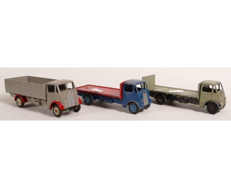 Vintage overpainted Corgi Supertoys Guy model toy lorries. (3) 
