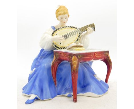 Royal Doulton limited edition figurine Lute HN2431 from the Lady Musicians series. Boxed. 