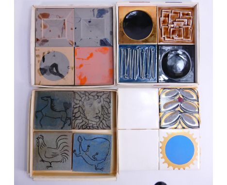 Wade three boxed Architectural Ceramic Tiles &amp; similar loose item. These were removed from the archives of the Wade facto