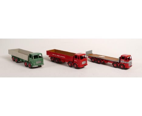 Vintage overpainted Corgi Supertoys Leyland Octopus model toy lorries. (3) 