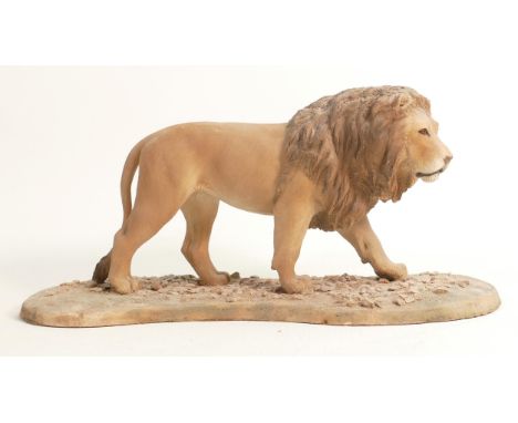 North Light large resin figure of a Lion, length 35cm.  This was removed from the archives of the Wade factory and is a possi