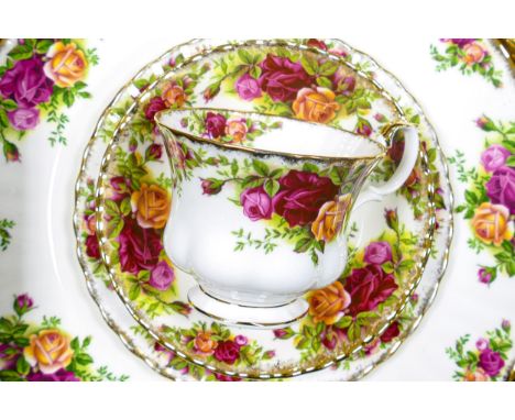 A Large collection of Royal Albert Old Country Roses tea &amp; dinner ware to include - 5 lidded tureens, dinner plates, side