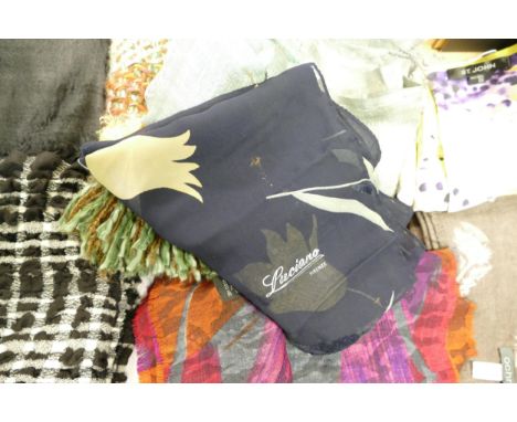 A collection of vintage quality Silk, Cashmere &amp; Wool Scarfs including Hobbs, St John, Ochre etc(10)