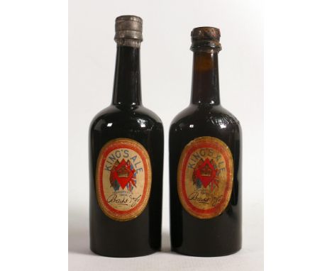 Sealed Bass Kings Ale beer bottle &amp; similar opened item. (2) 