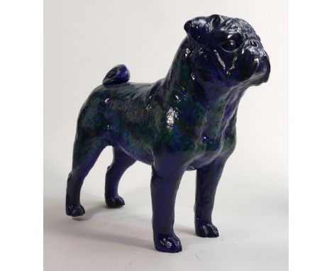 North Light large resin figure of a Pug, height  31.5cm. This was removed from the archives of the Wade factory and is a poss