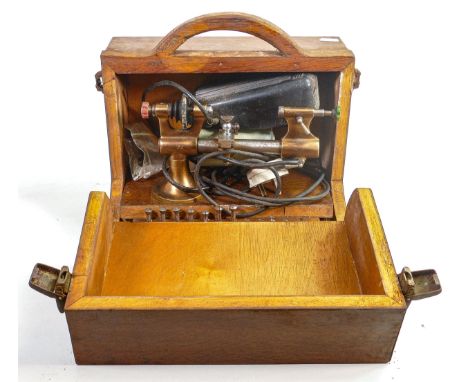 Cased Vintage Electric Watchmakers Lathe 