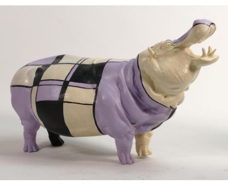 North Light large resin figure of a Hippo, height  21.5cm.  This was removed from the archives of the Wade factory and is a p