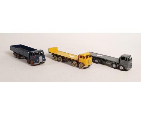 Vintage overpainted Corgi Supertoys Foden model toy lorries. (3) 