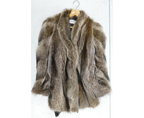 Vintage Jacques London Fox Fur Jacket, approx size 12