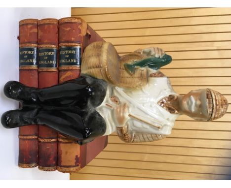 BALLANTINES FLY FISHER DECANTER INSCRIBED BALLANTINES 1969 LIQUOR BOTTLE 185, 35 CM 