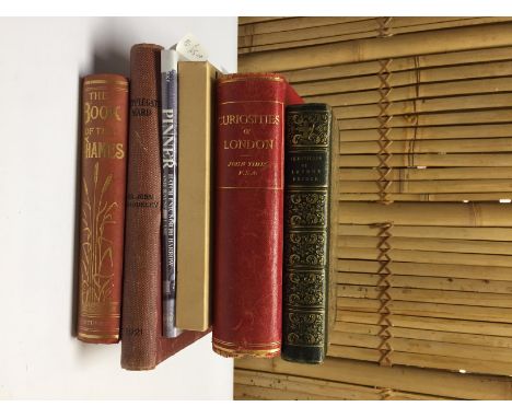 London 1. Antiquary, The chronicles of London Bridge, bound in 1/2 calf with raised bands and gilt title on morocco to the sp