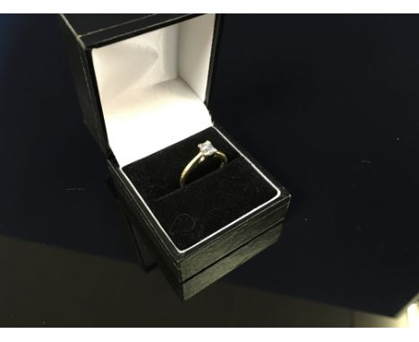 18CT. GOLD DIAMOND SOLITAIRE RING 'THE GOLDSMITHS MILLENIUM DIAMOND' (0.5CT STAMPED)