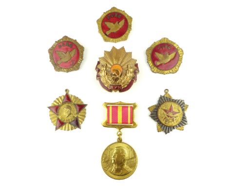 Russian Federation medal, 120th anniversary of the birth of Stalin, 1951, Chinese Communist Party advisor's medal, Romania en