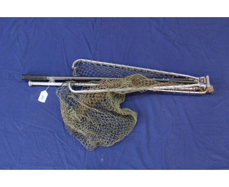 Two vintage Hardy fold down landing nets
