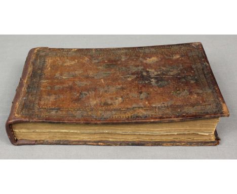 "Posiealbum" eines Theologen. Theologie Student.10,5 cm x 18 cm x 3 cm. Erster Eintrag 1718. Diverse Einträge verschiedener P