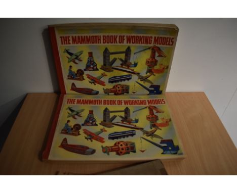 Children's. Two copies of - The Mammoth Book of Working Models. Published by Odhams Press Ltd. Circa 1930's. With instruction