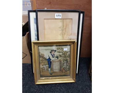 VICTORIAN TAPESTRY AND 2 OTHERS