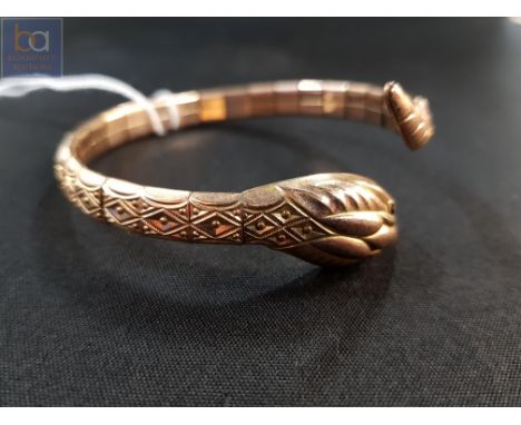 ART DECO SNAKE BANGLE