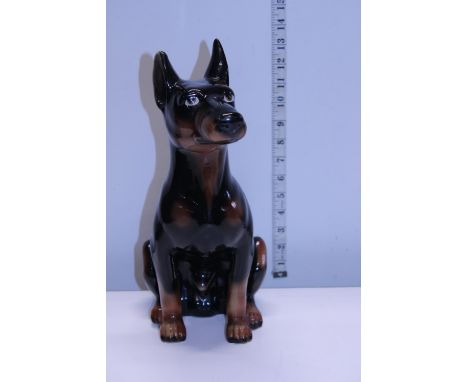 A ceramic dog figurine h35cm 