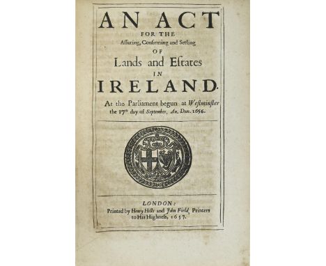English Civil War, The Commonwealth of England. An Act for the Assuring, Confirming and Setling (sic) of Land and Estates in 