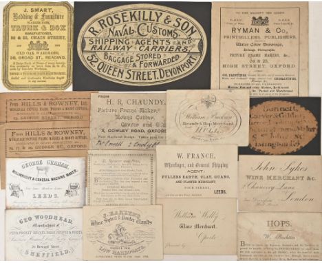 Trade Cards/Tickets. R. Spencer and Sons, Chemists, Druggists, Brandy Merchants, and Tea-Dealers, At the Phœnix, in the Cow-M