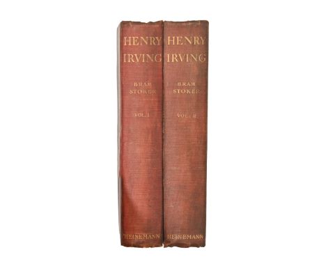 Stoker (Bram), Personal Reminiscences of Henry Irving, two volume set, first edition, London: William Heinemann, 1906, fronti