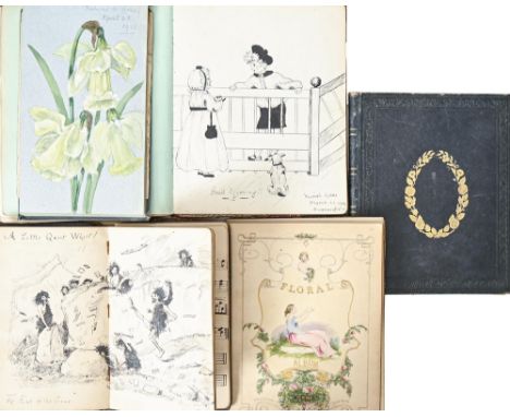 A lady's friendship album, Truda Torr, Dresden, 1896,&nbsp;[65]ff, mainly inscribed in manuscript to one side with typical&nb