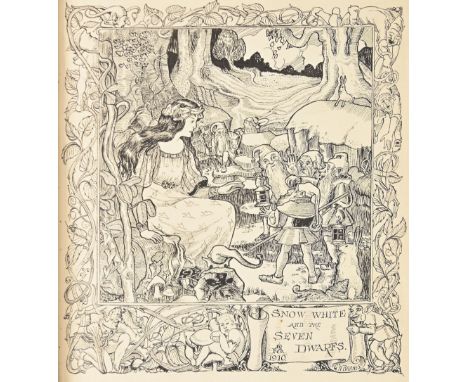 A lady's illustrated friendship album, Gladys Sissons, 1906-16, with 20 watercolour, pen-and-ink, &/or pencil illustrations, 