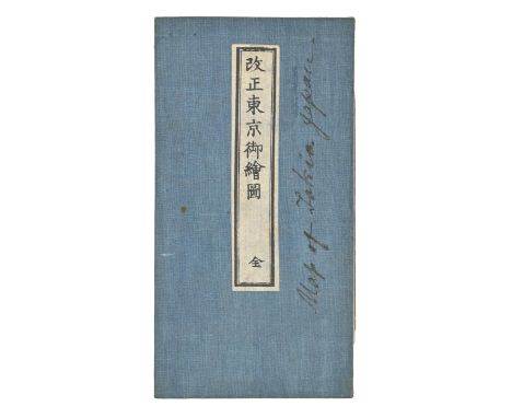 Japan.&nbsp;Map of Tokio (sic; Tokyo), n.d. [Meiji period, 19th c],&nbsp;woodblock printing on paper, contemporary hand colou