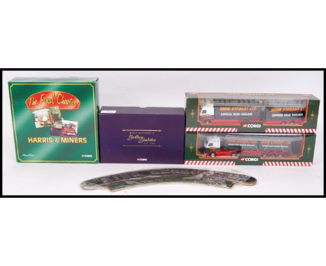 A collection of assorted Corgi diecast model vehicles to include; TY86705 Eddie Stobart Volvo Skeletal Trailer, 59516 Eddie S