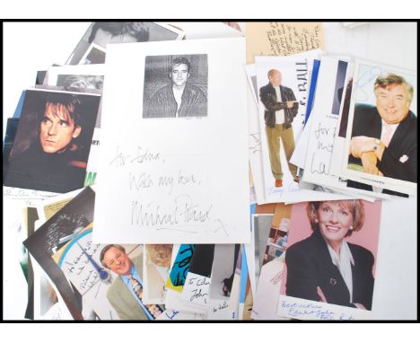 Actors / Actresses / Presenters Autographs;  A collection of assorted signed publicity photographs, largely by actors / actre