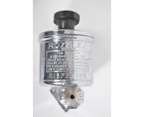 A fantastic vintage 20th century Industrial Rozalex Barrier Cream Dispenser, notation to the front with pull dispenser handle