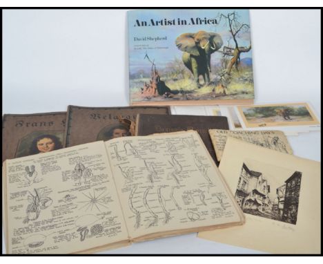 A signed David Shepherd hardback book entitled ' An Artist In Africa ' being signed to frontispiece together with a signed Da
