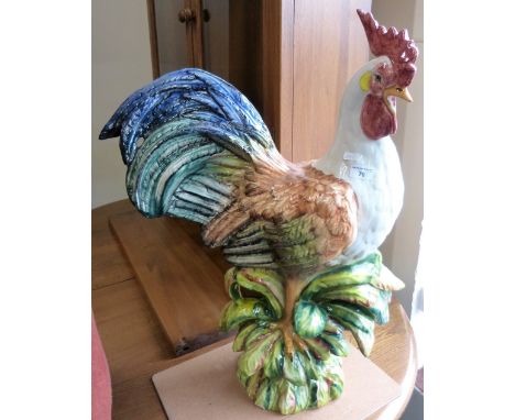 A large ceramic Rooster, 78cm tall