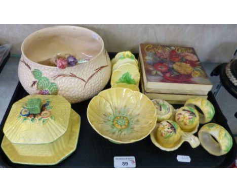 A collection of Carltonware leaf and floral moulded wares, some boxed