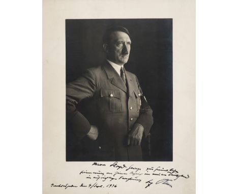 *Hitler (Adolf, 1889-1945). Half-length portrait in half profile by Heinrich Hoffmann, mid 1930s,  vintage gelatin silver pri