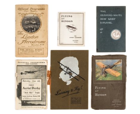 Pioneer Aviation. Learning to Fly, How Pupils are trained at the Grahame-White School of Flying, soft booklet, 16 printed pag