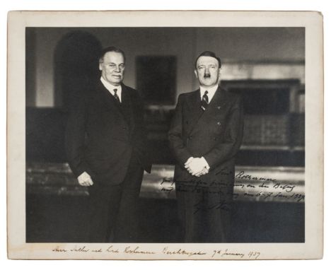 *Hitler (Adolf, 1889-1945). Three-quarter length portrait of Adolf Hitler and Harold Harmsworth, 1st Viscount Rothermere (186