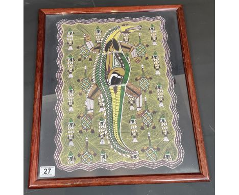 Aboriginal Painting Of A Lizard