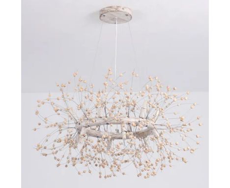 RRP: 217.99 - CANORA GREY ABDULKARIM 12 - LIGHT UNIQUE GEOMETRIC STARBURST SUNBURST PENDANT BASE FINISH: GOLD / APPEARS TO BE