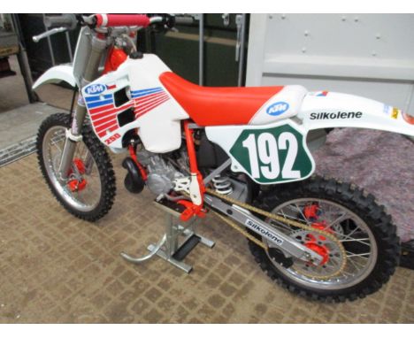 A KTM 250 1990, one of only forty imported into the UK, with paperwork, Excel rims, engine no. 6146, A1 condition, chassis no