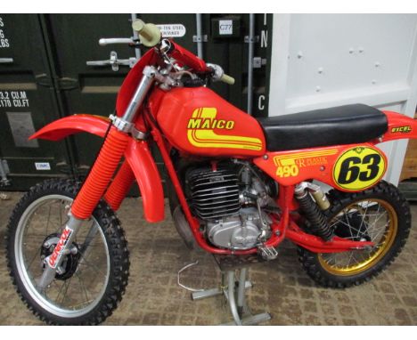 A Maico 490 Mega 1981, twin shock, engine no. RT3510330, fully restored with tank covers and in A1 condition 