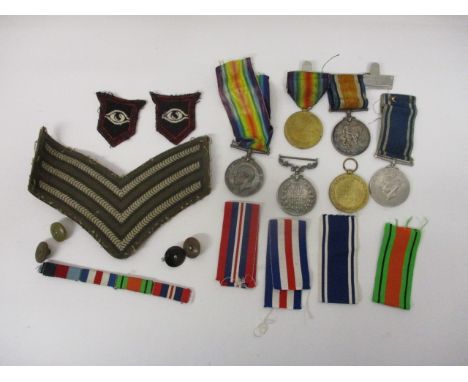 Medals awarded to William Reid to include three Great War medals for the Canadian Infantry, Exemplary police service sergeant